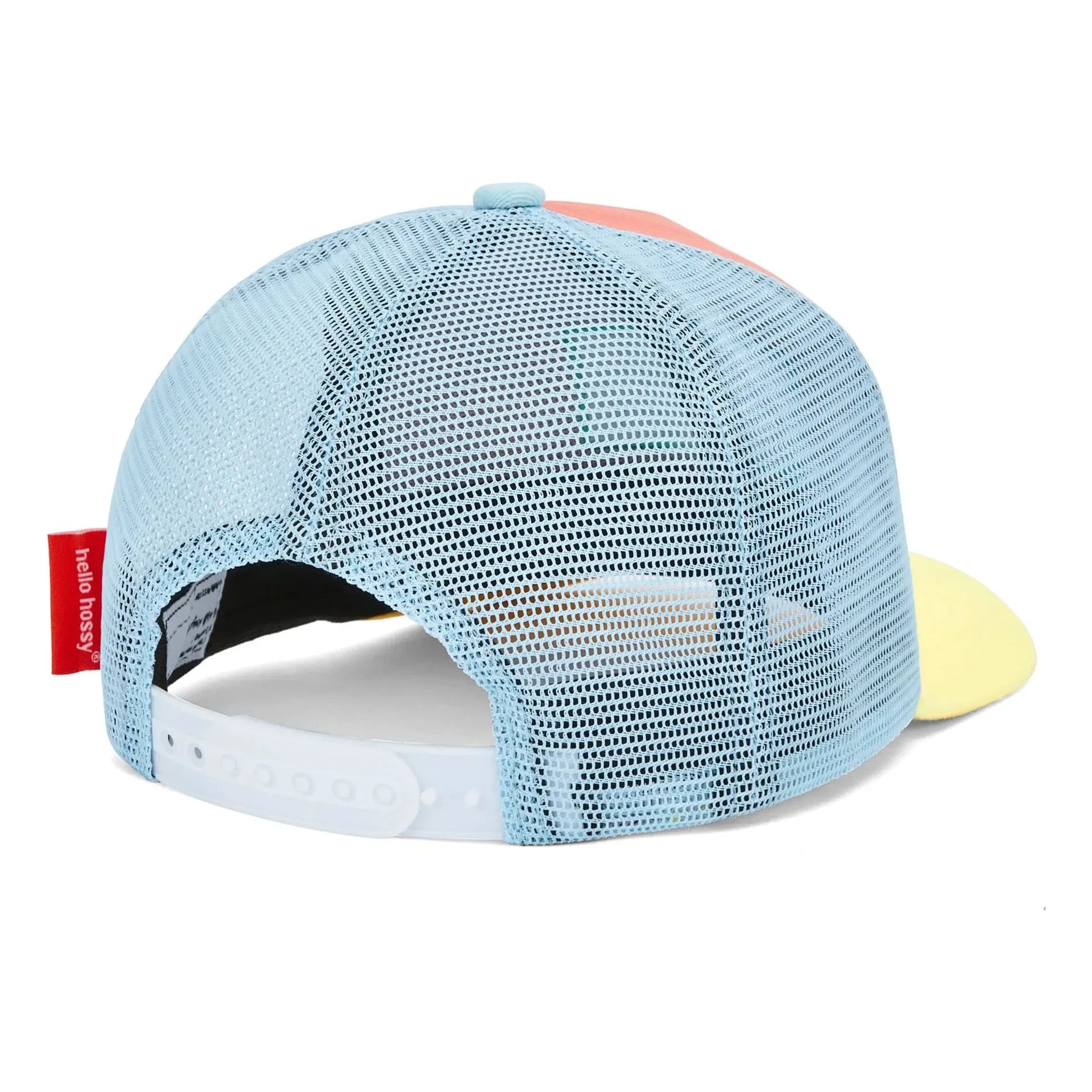 Hello Hossy - Trucker Mini Organic Cotton Curved Visor Cap | Coral
