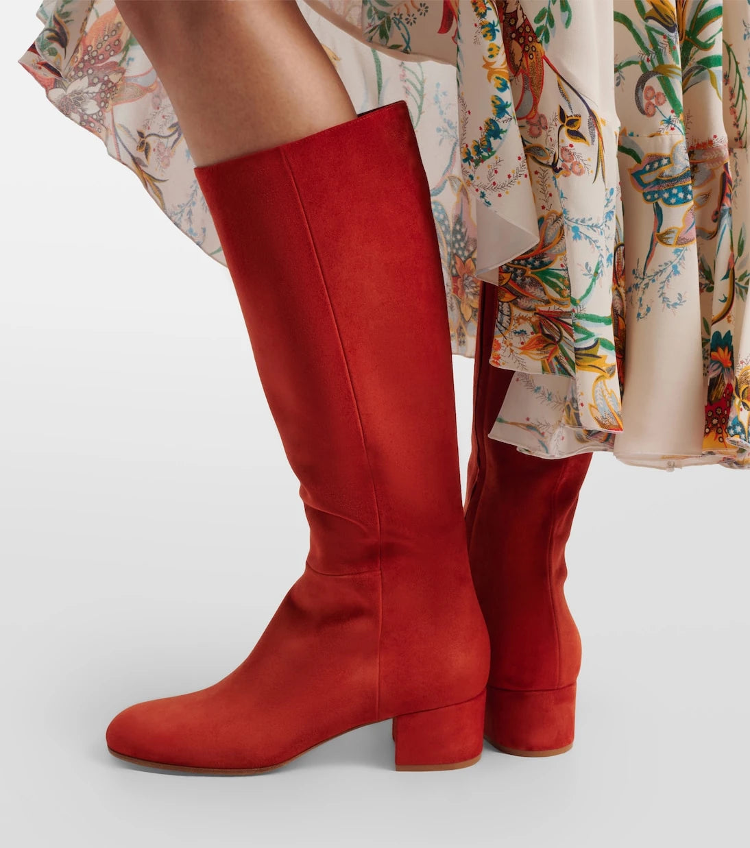 Gianvito Rossi - Joelle suede knee-high boots