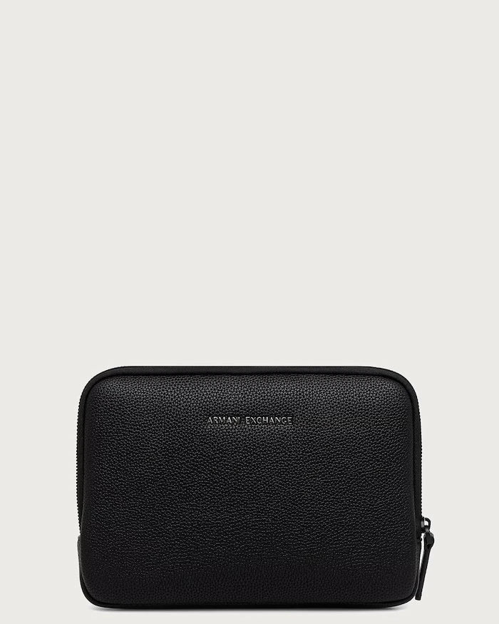 Armani Exchange erkek suni deri çapraz çanta