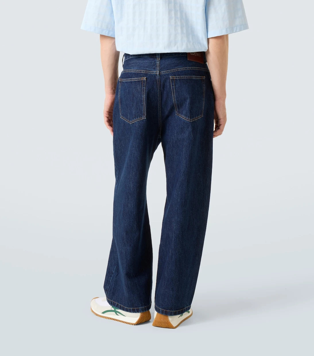 Loewe - Mid-rise barrel-leg jeans