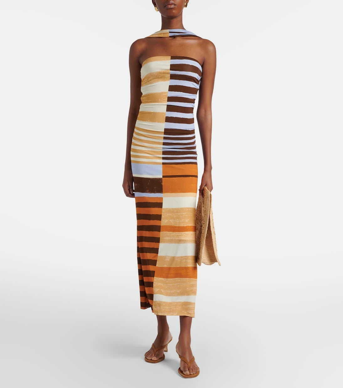 Cala de la Cruz - Ornella striped midi dress
