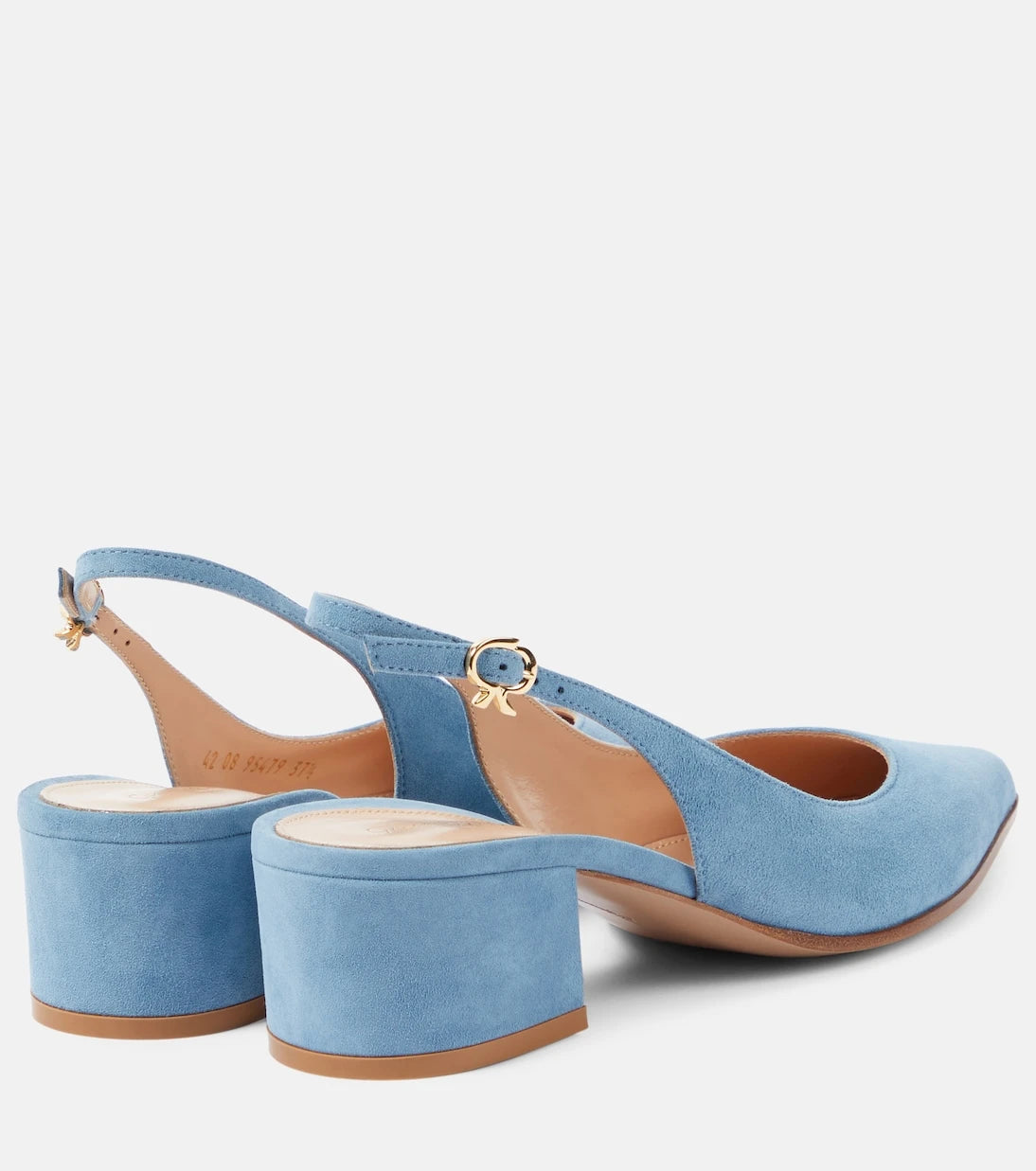 Gianvito Rossi - Piper 45 suede slingback pumps