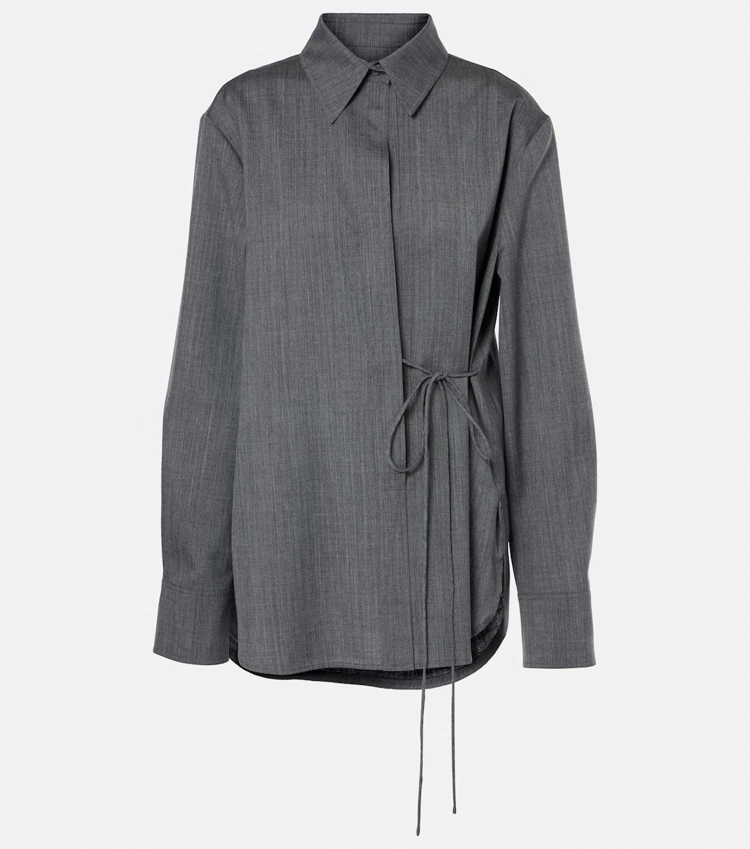 Jil Sander - Belted wool shirt