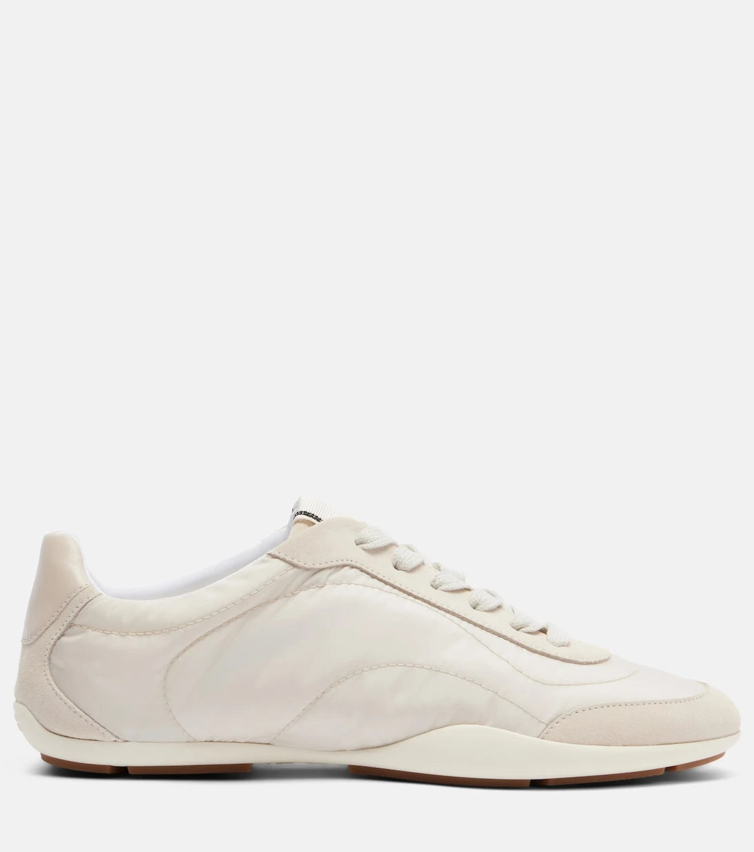 Brunello Cucinelli - Monili suede-trimmed sneakers