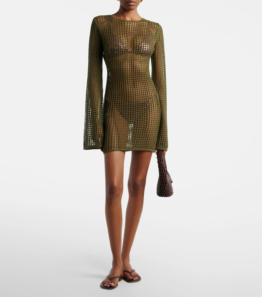 Bananhot - Serena open-knit minidress