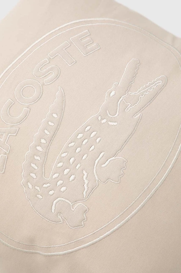 Lacoste L Lacoste Bej 45 x 45 cm Dekoratif Yastık Kılıfı