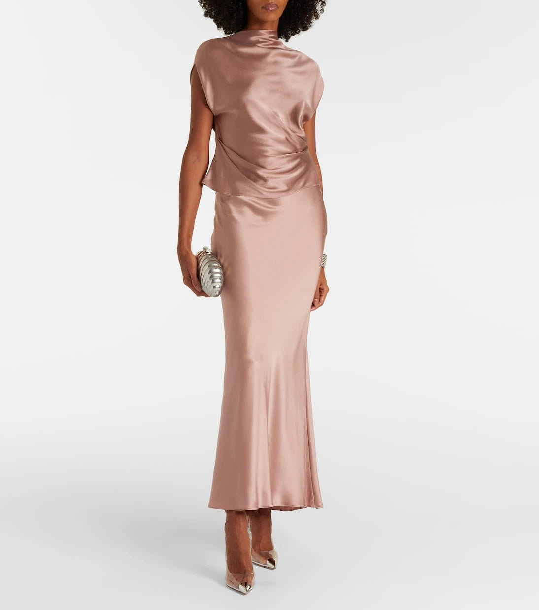 The Sei - Silk satin maxi skirt