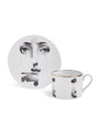 Fornasetti Tema e Variazioni Teacup and Saucer