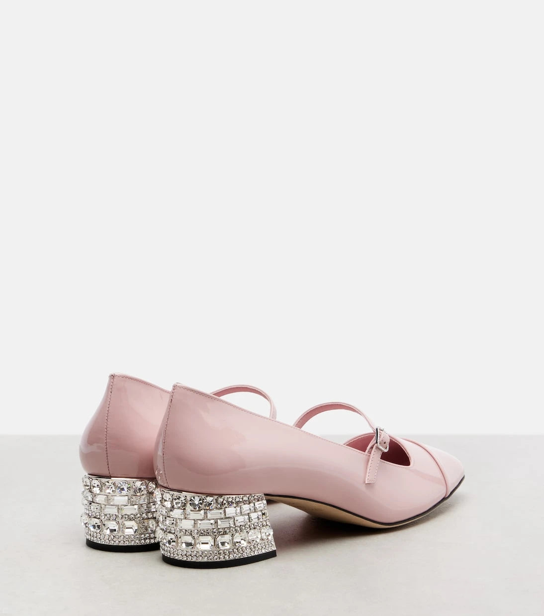 Jimmy Choo - Elisa 45 embellished patent leather pumps