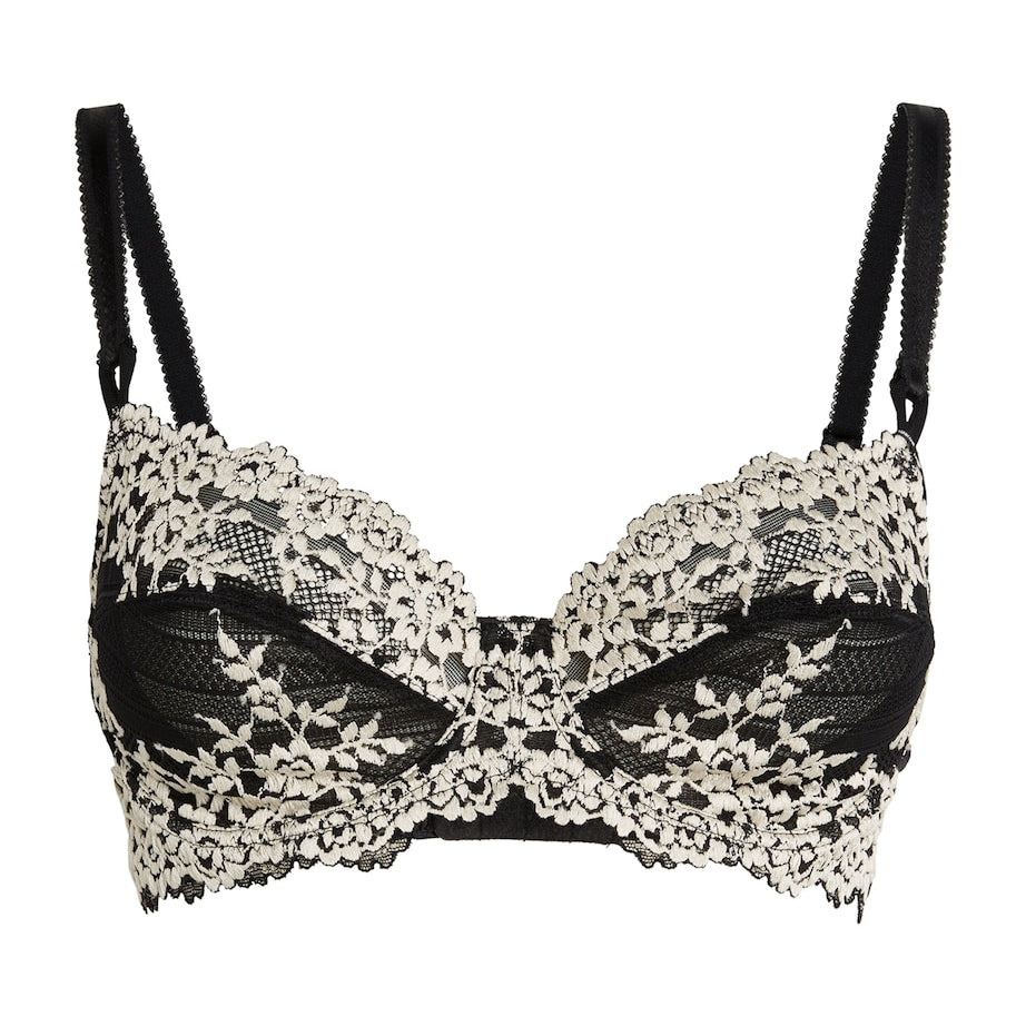 Wacoal Black Lace Embrace Plunge Bra