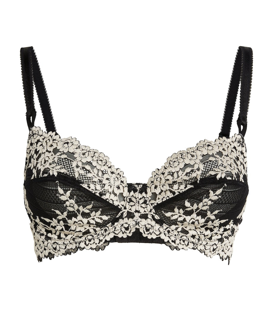 Wacoal Black Lace Embrace Plunge Bra