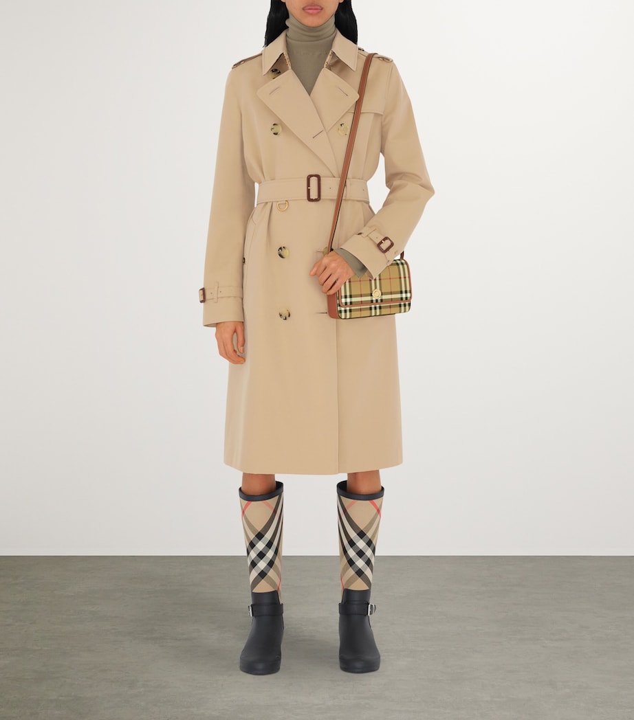 Beige Check Hampshire Cross-Body Bag