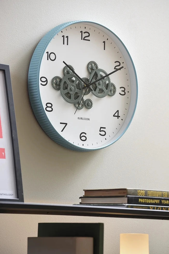 Стенен часовник Karlsson Open Gear 40 cm