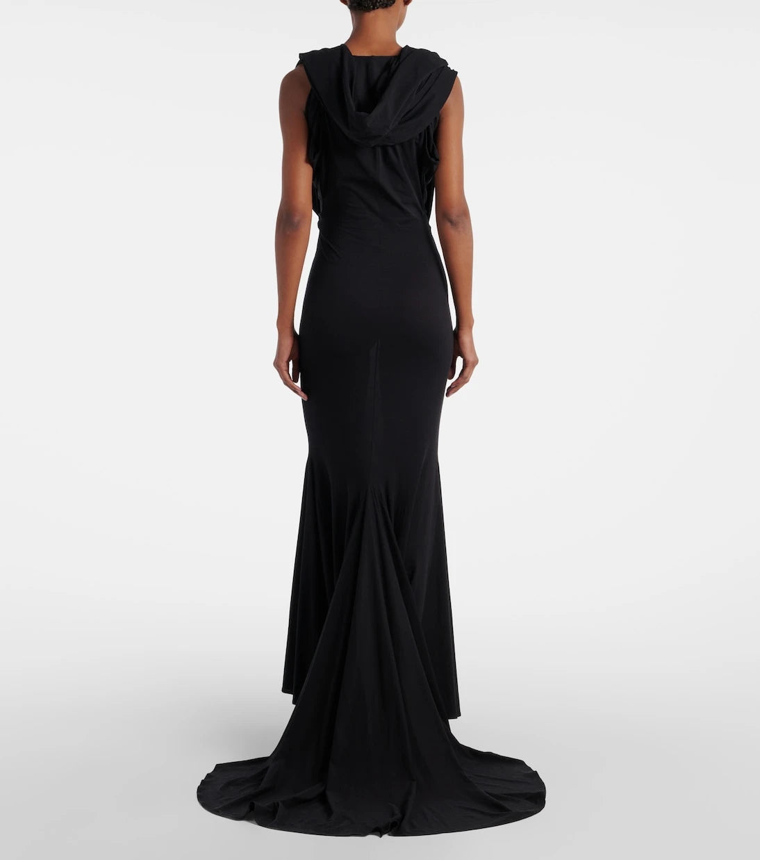 Magda Butrym - Hooded silk-blend jersey maxi dress