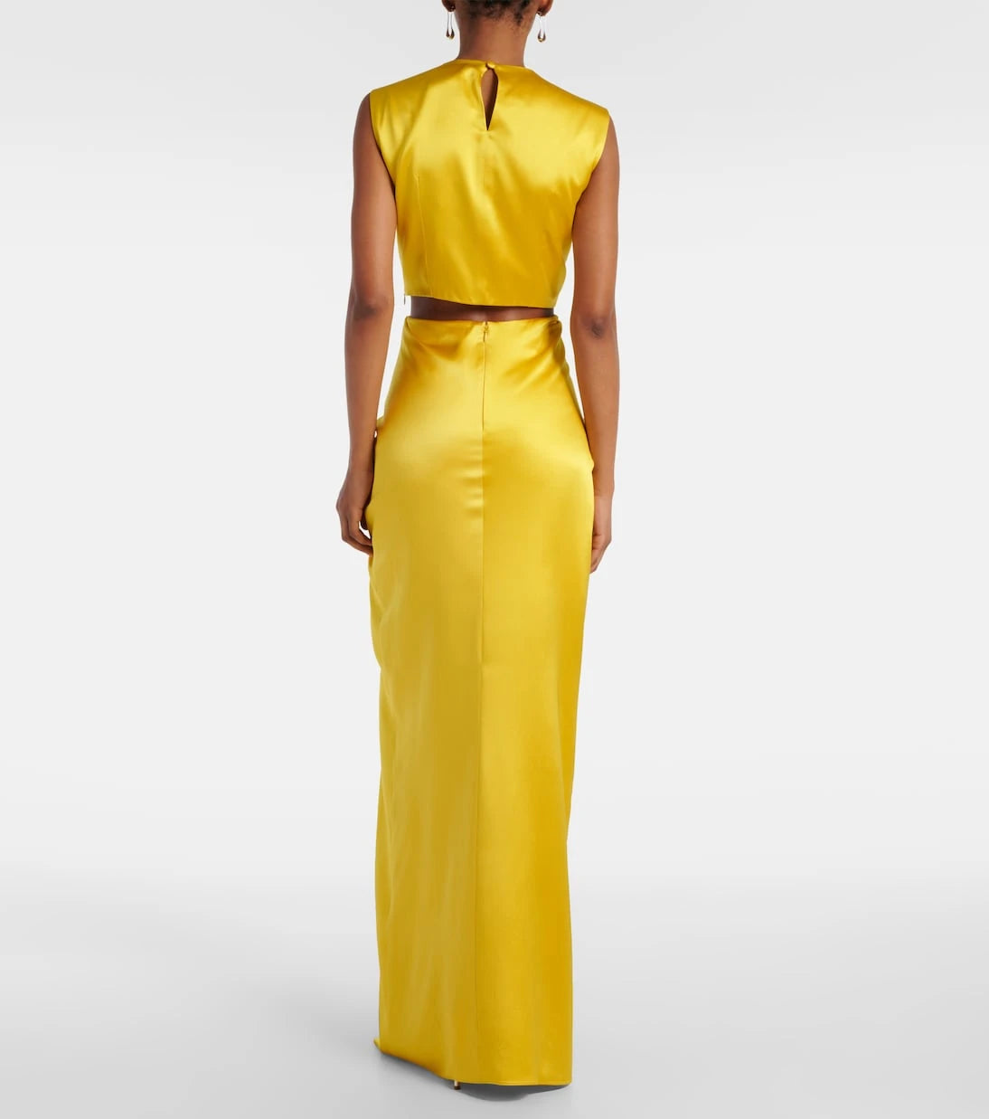 Max Mara - Panaro draped cutout silk maxi dress