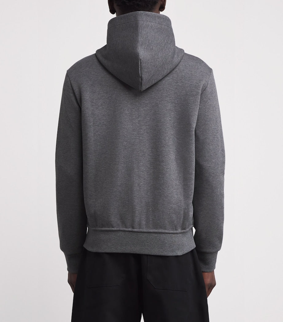 Polo Ralph Lauren Grey Cotton-Blend Zip-Up Hoodie