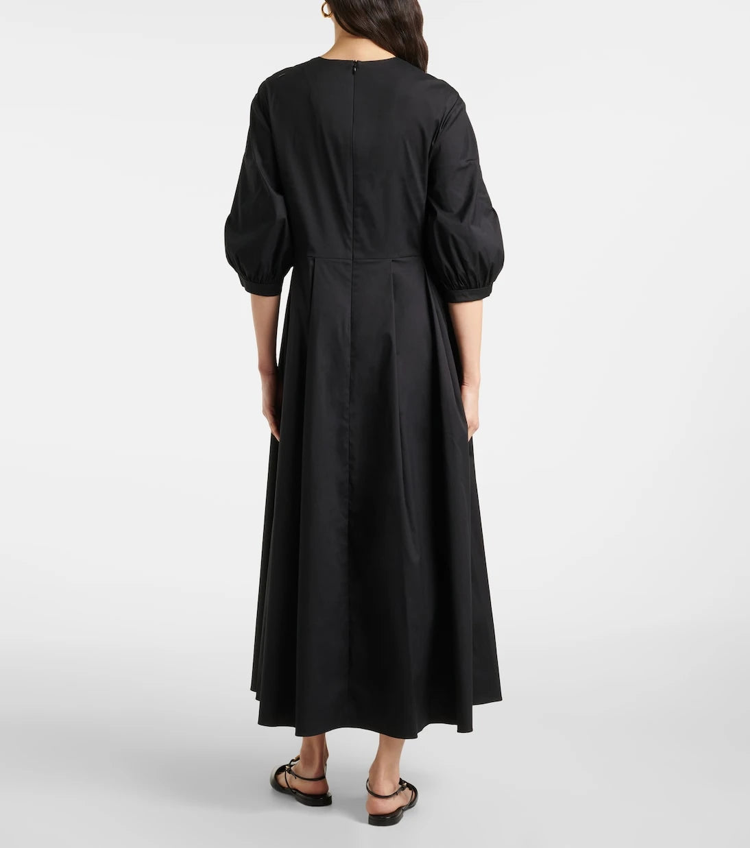 'S Max Mara - فستان كليا ميدي من البوبلين المخلوط بالقطن