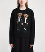 Wool-Blend Ralph and Ricky Bear Sweater POLO BLACK MULTI