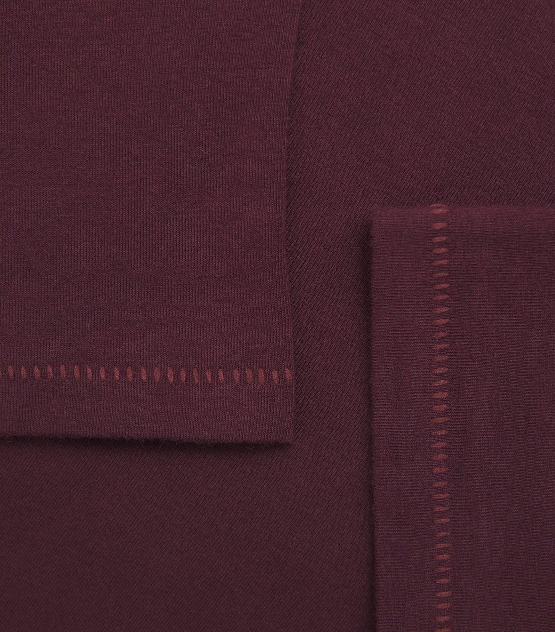 Burgundy Cotton Jersey T-Shirt