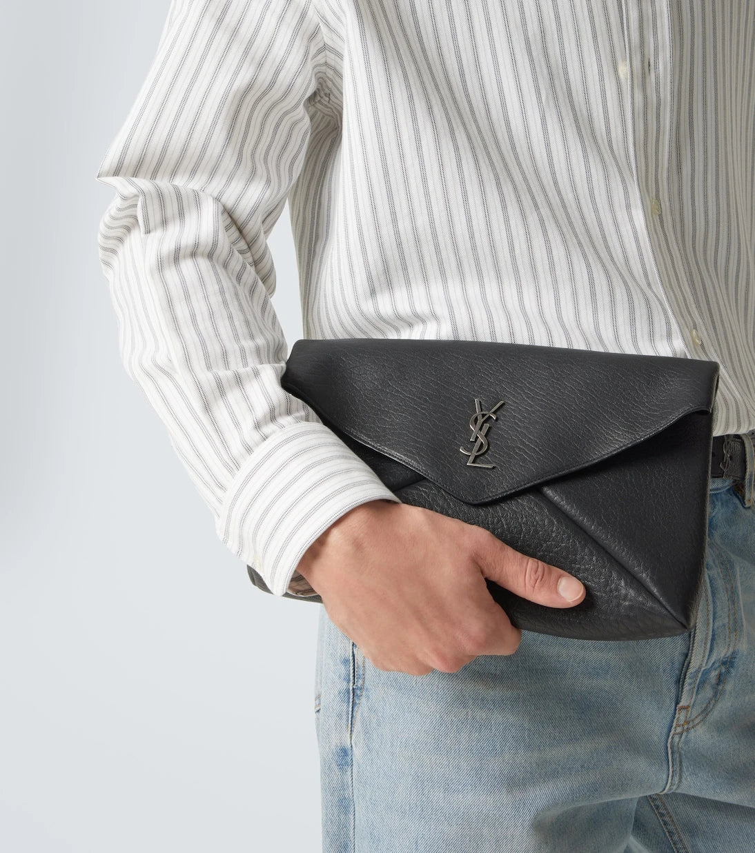 Saint Laurent - Cassandre Large Envelope leather pouch