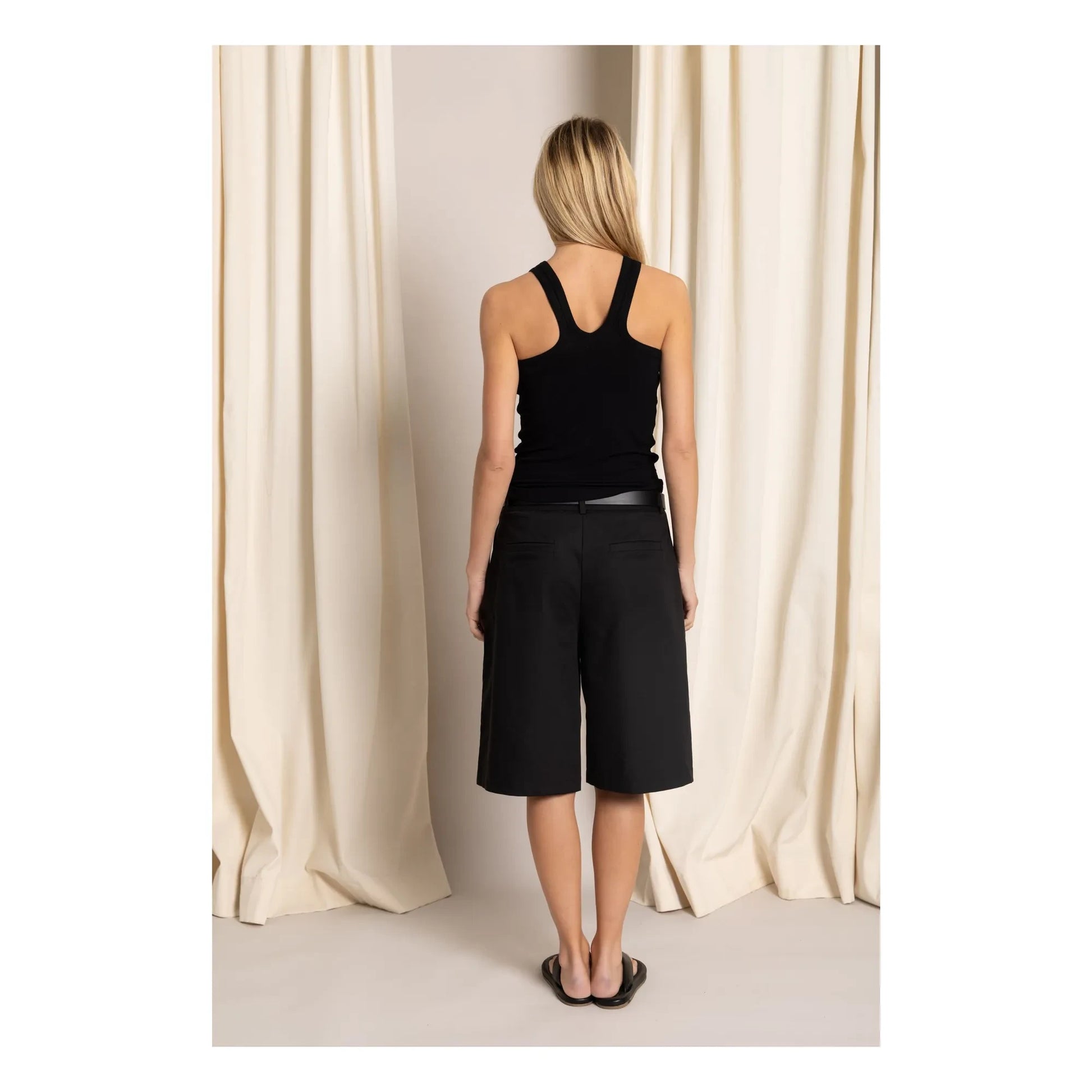 Smallable Woman - Alva ribbed tank top | Black