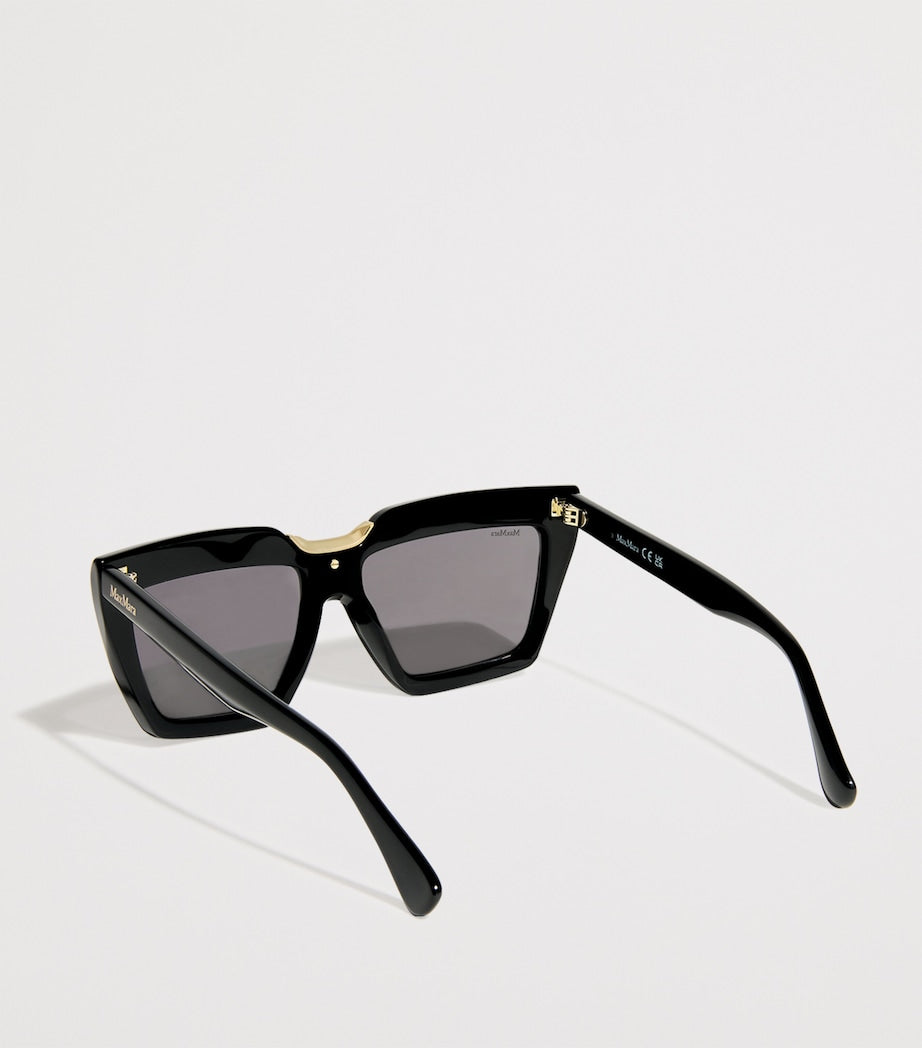 Max Mara Black Acetate Cat-Eye SPARK7 Sunglasses