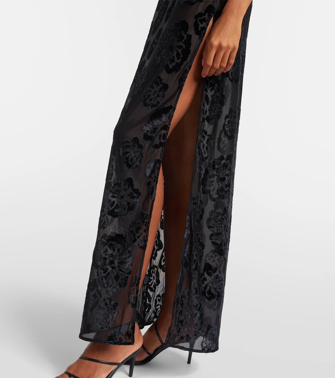 SIR - Vittoria embroidered sheer maxi dress