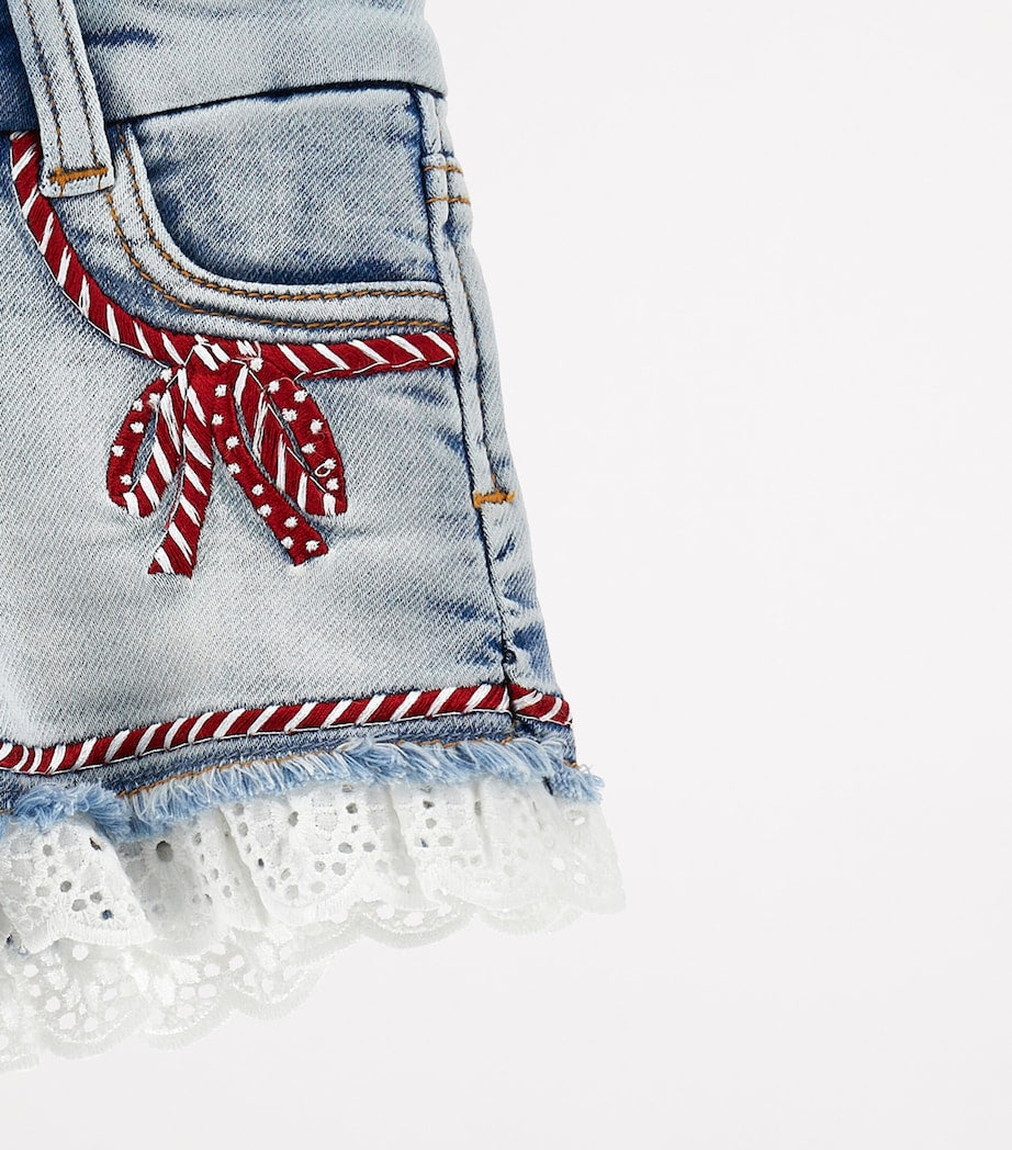Monnalisa Rope-Detail Denim Shorts (2-12 Years)