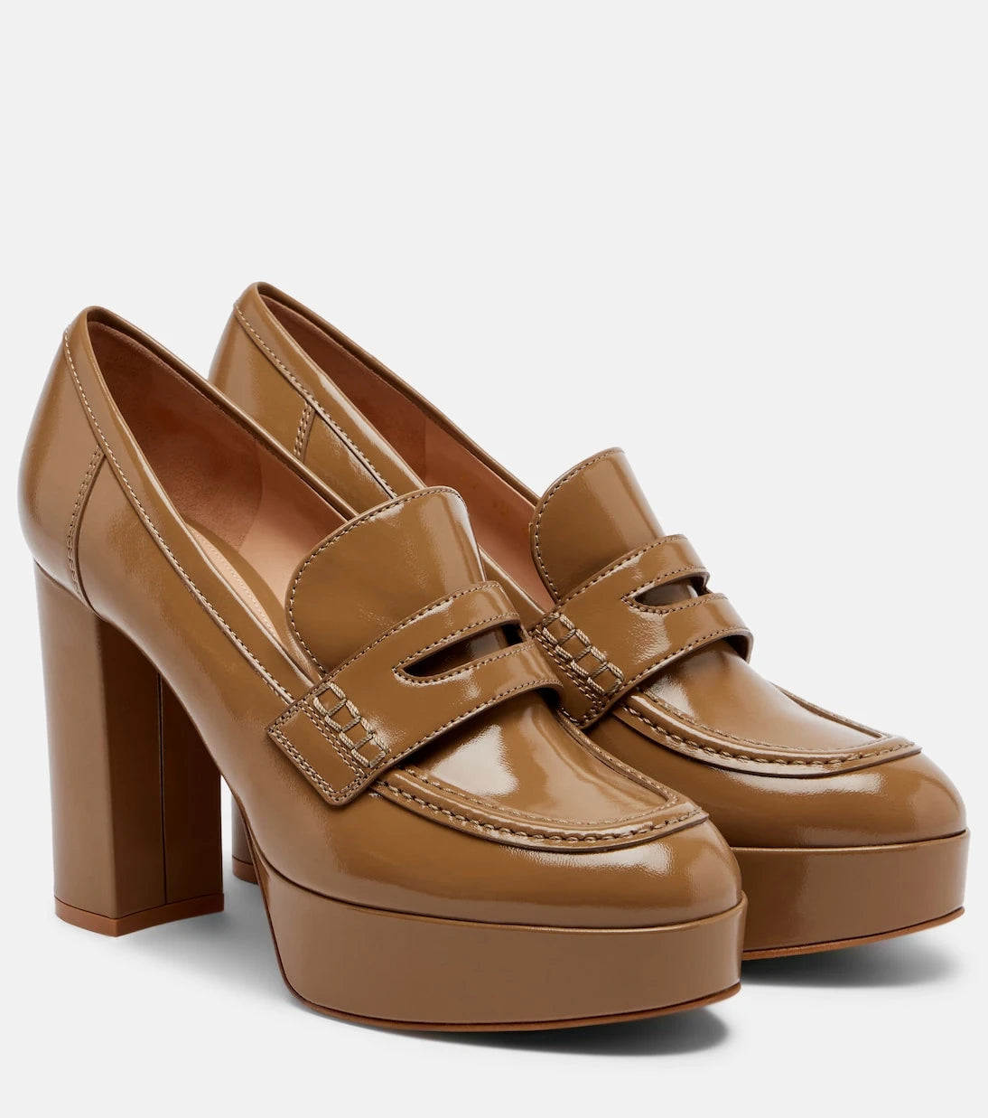 Gianvito Rossi - Jenna leather loafer pumps
