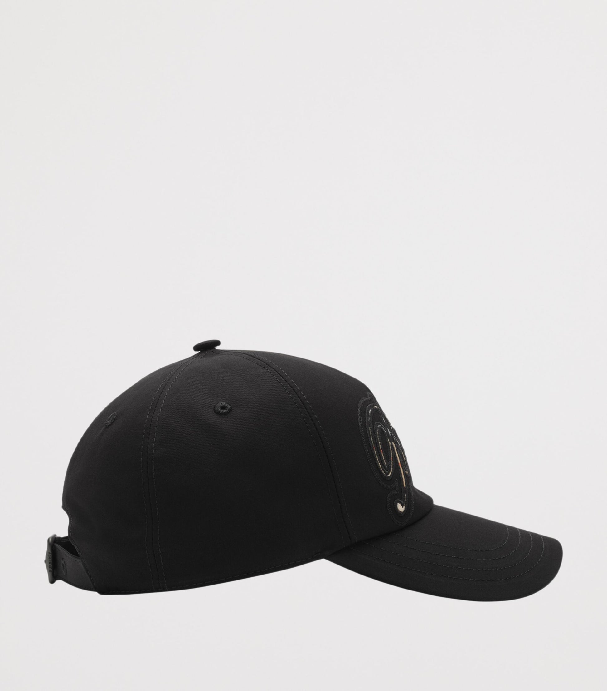 Cotton Gabardine Cursive Logo Cap