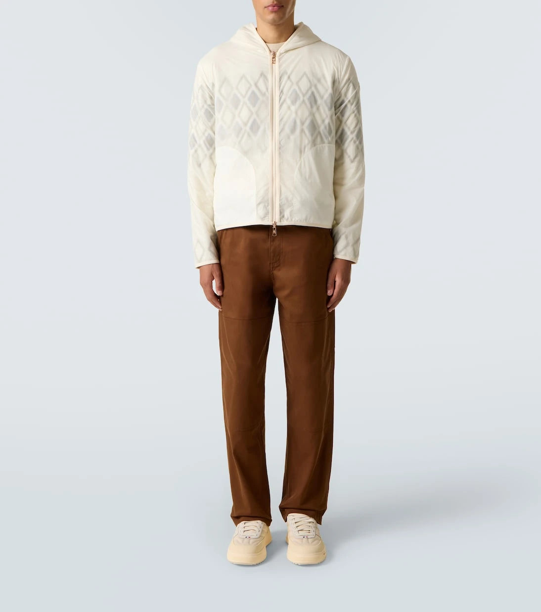 Moncler - Argyle reversible virgin wool jacket