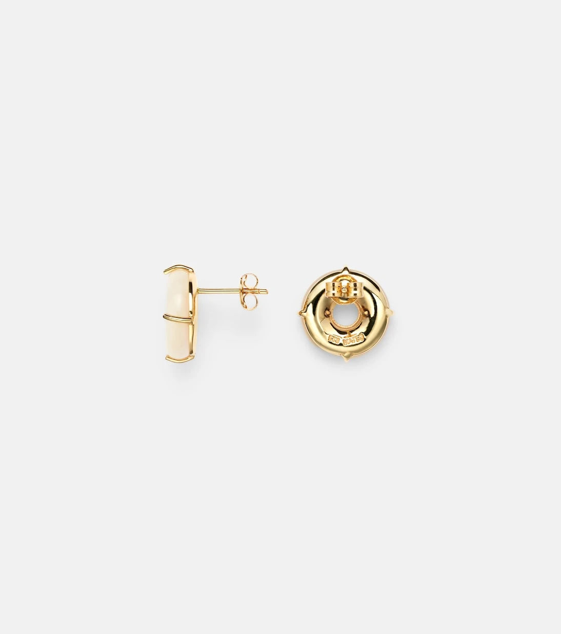 Mateo - 14kt gold earrings with diamonds and pearls