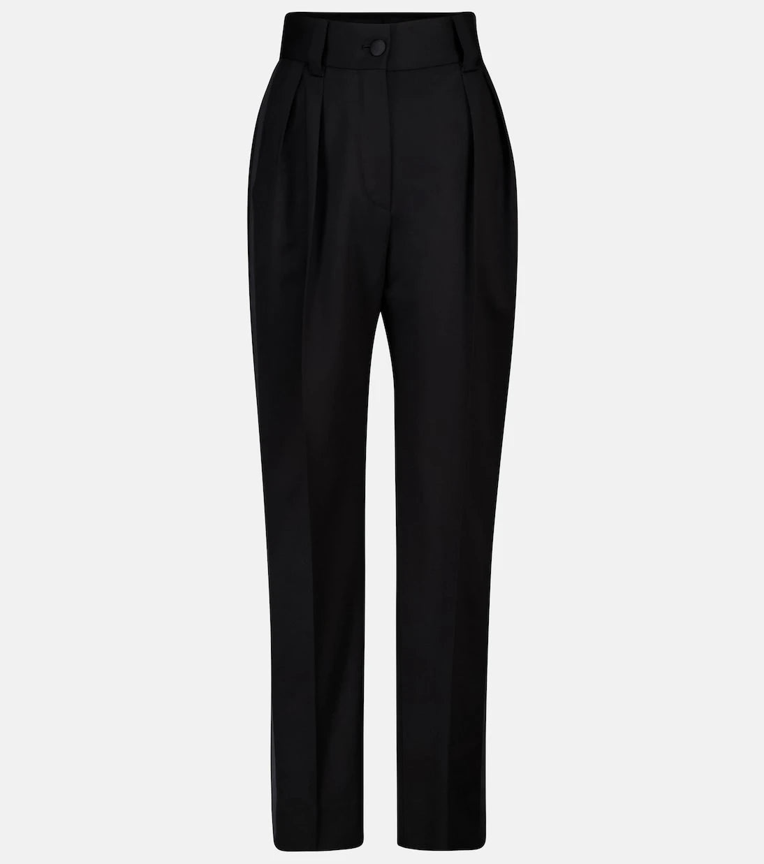 Miu Miu - High-rise straight stretch-wool pants