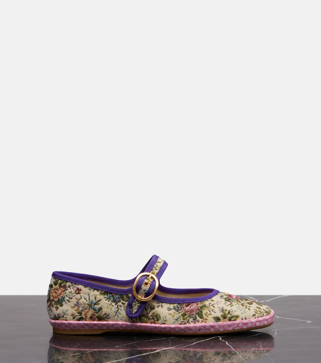 Valentino Garavani - Endouce floral Mary Jane flats
