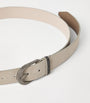Brunello Cucinelli Beige Sueded Calfskin Belt