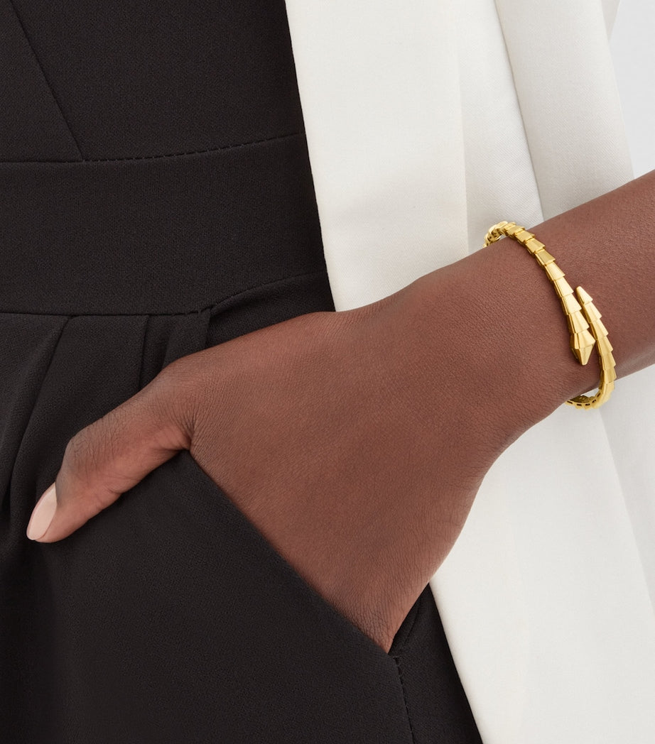 Yellow Gold Serpenti Viper Bracelet