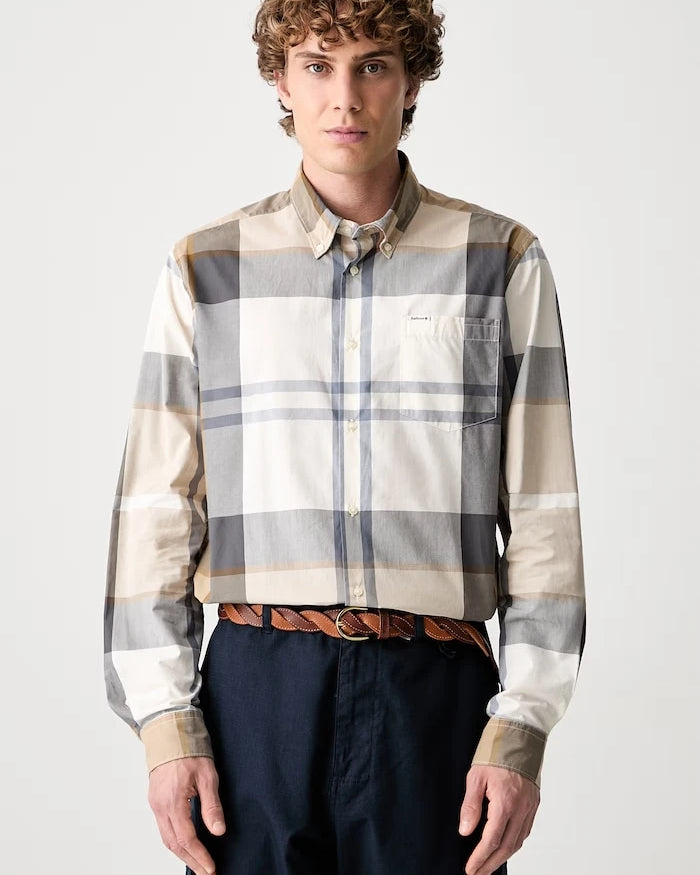 Barbour erkek pamuklu Harris Tailored Shirt