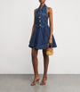 Self-Portrait Blue Denim Halterneck Mini Dress