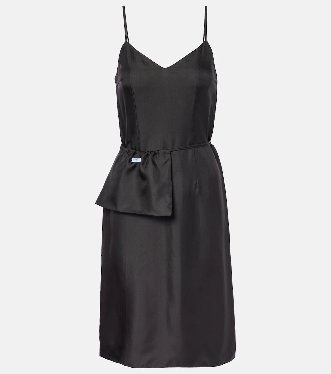 Prada - Silk twill slip dress