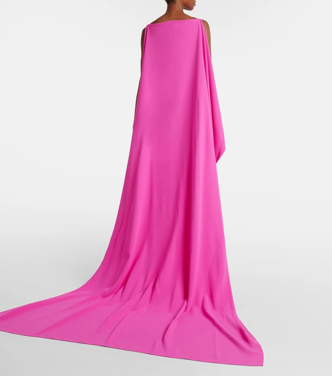 Solace London - Kaila caped crêpe gown