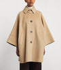 Weekend Max Mara Beige Wool-Blend Quilted Dolman Coat