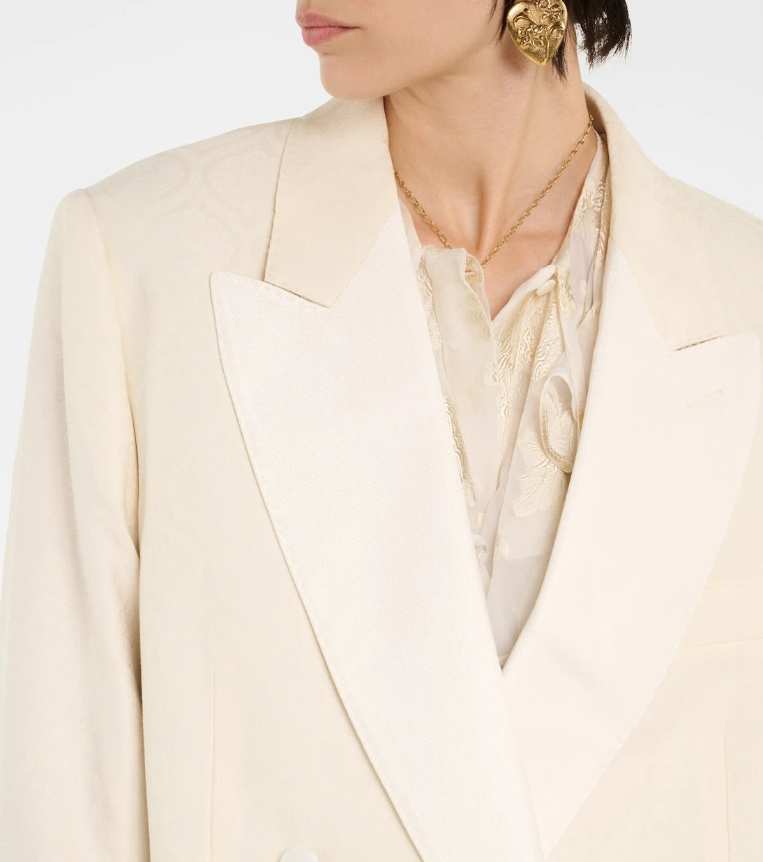 Etro - Floral cotton and wool jacquard blazer