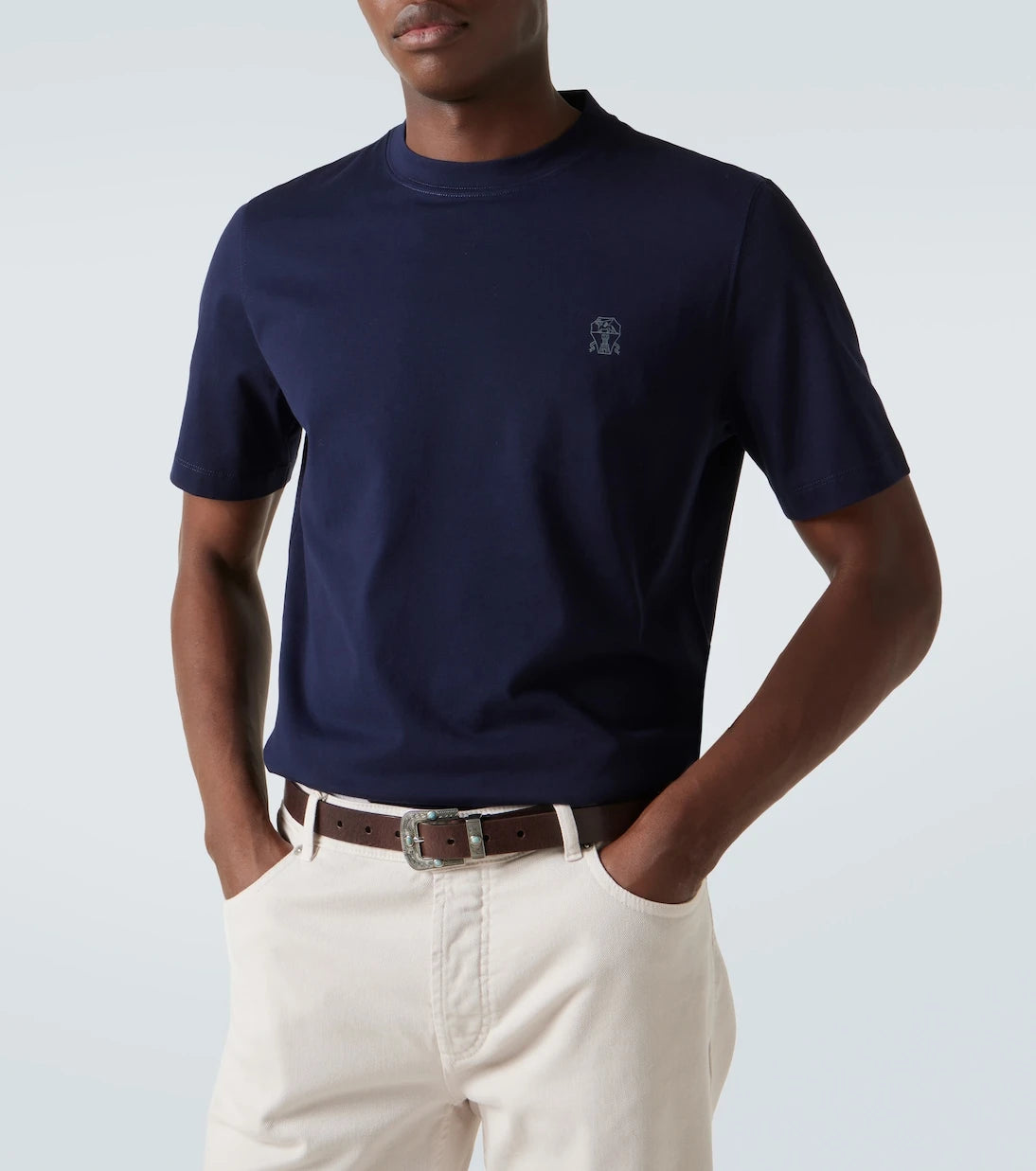 Brunello Cucinelli - Logo cotton jersey T-shirt