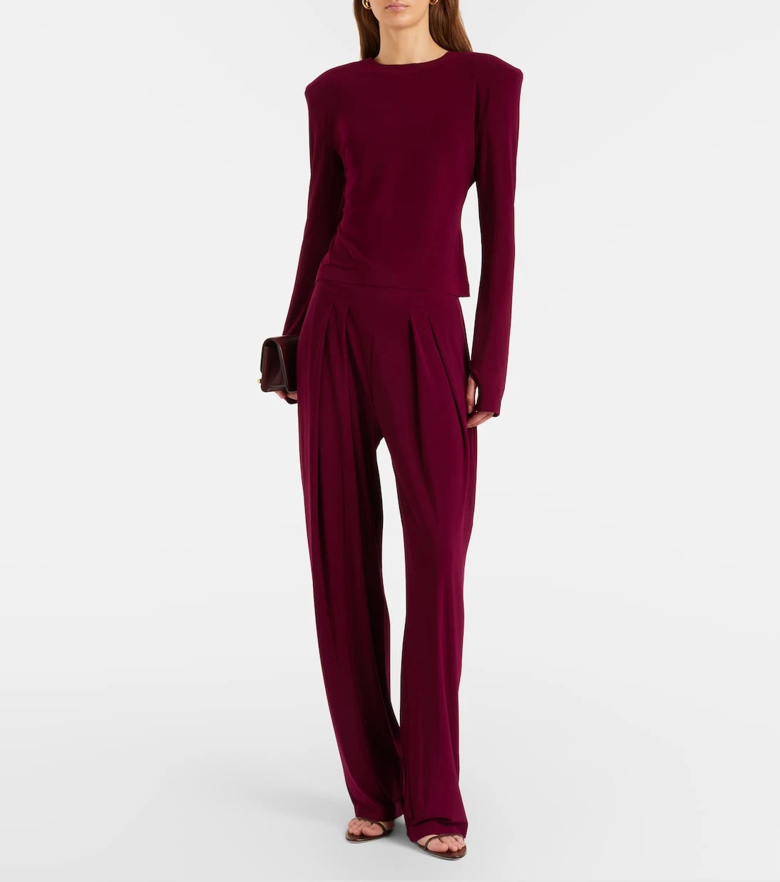 Norma Kamali - Pleated wide-leg pants