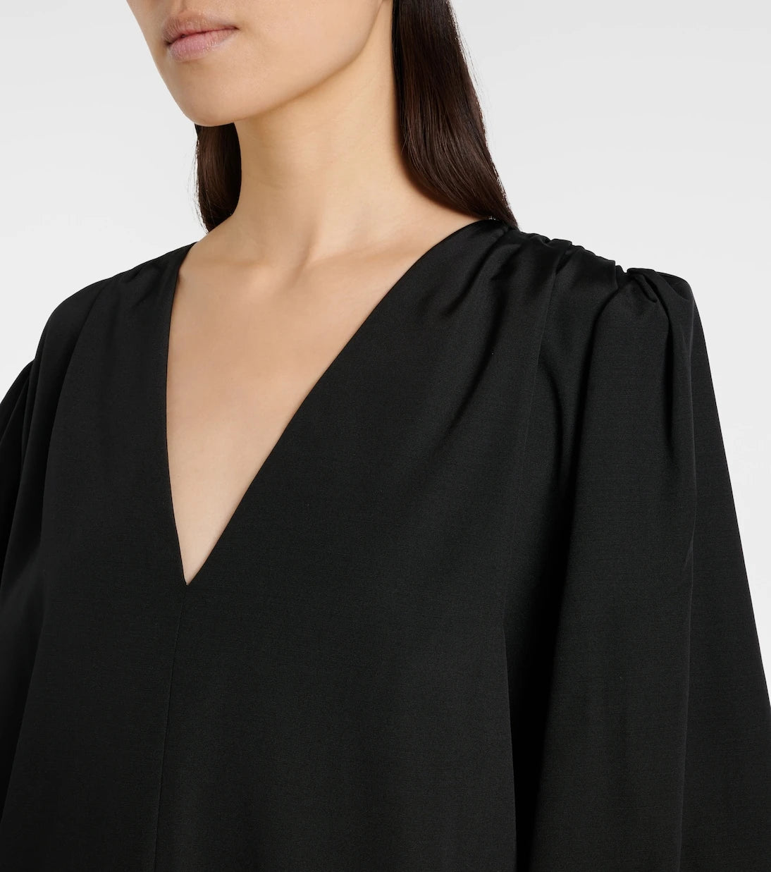 The Row - Beauvoir silk and wool maxi dress