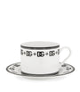 DG Logo Teacups and Saucers (Set of 2)