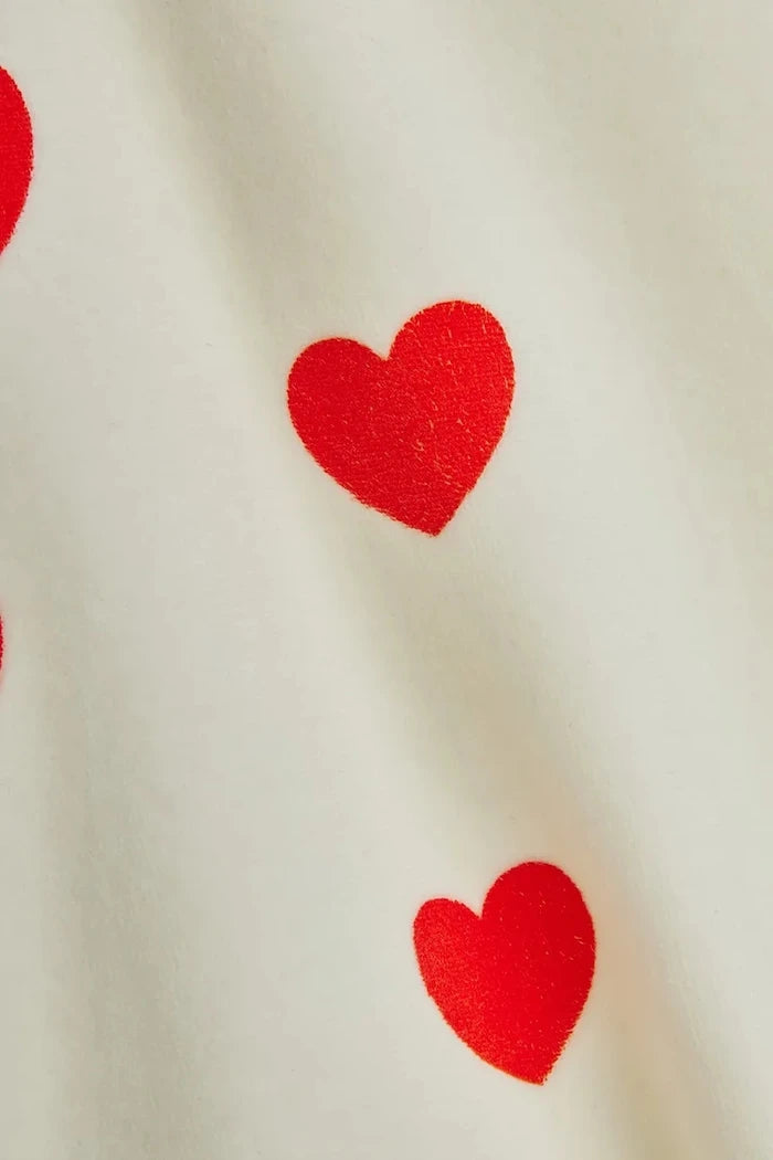 Mini Rodini Hearts Çocuk Kadife Elbise