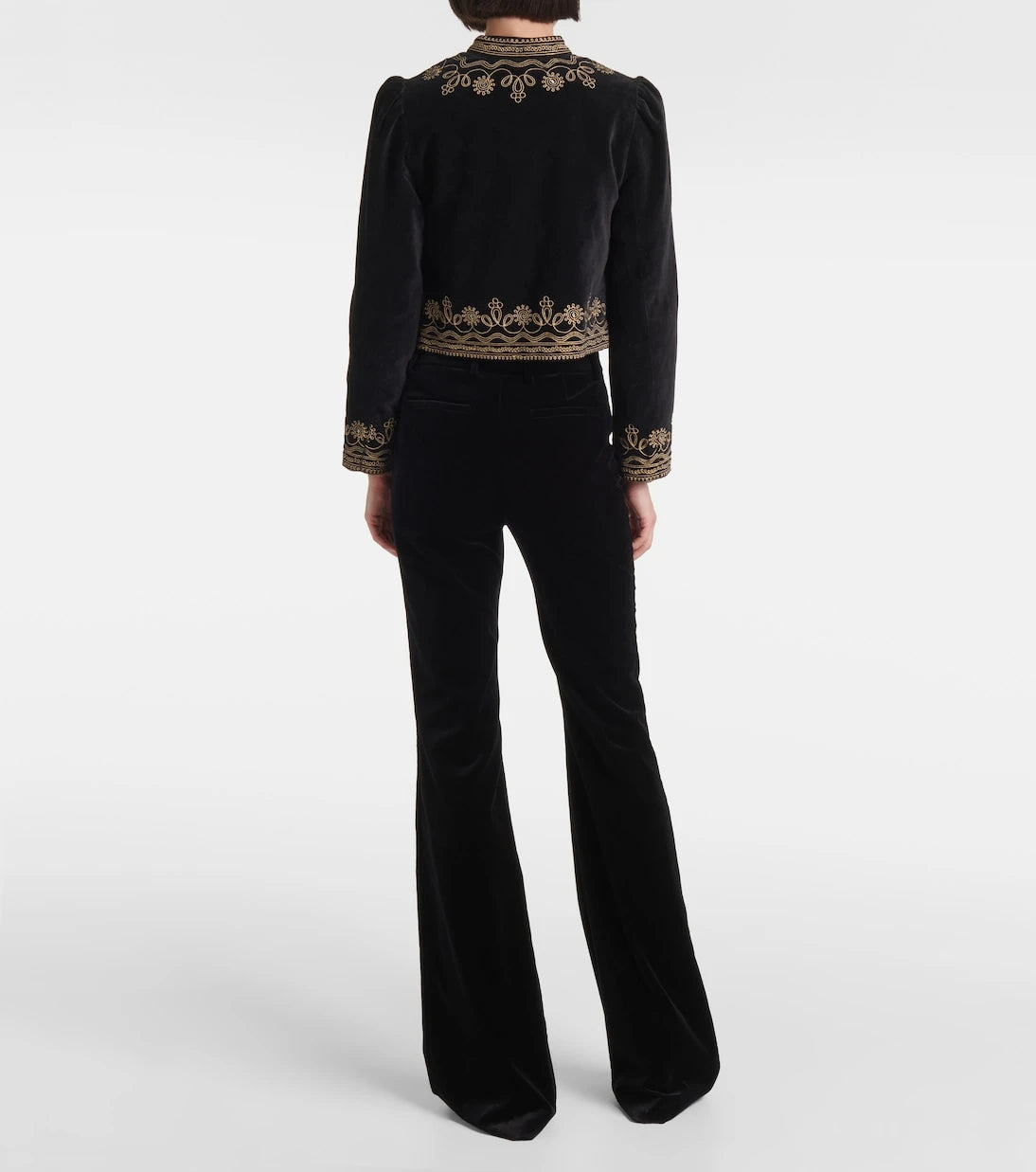 Rixo - Denver embroidered cotton jacket