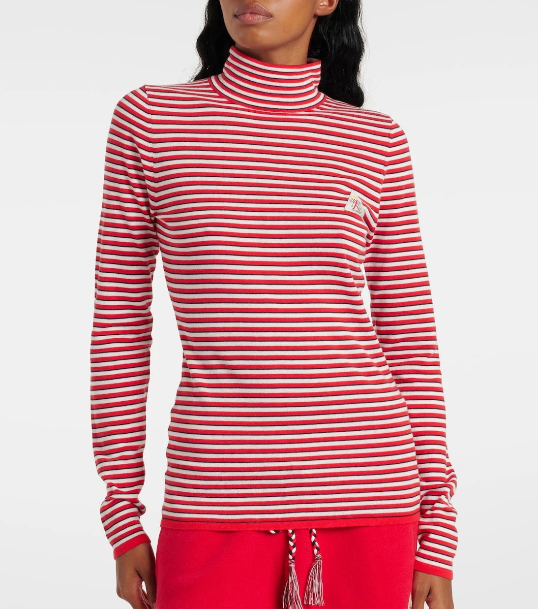 The Upside - Raie striped cotton turtleneck top