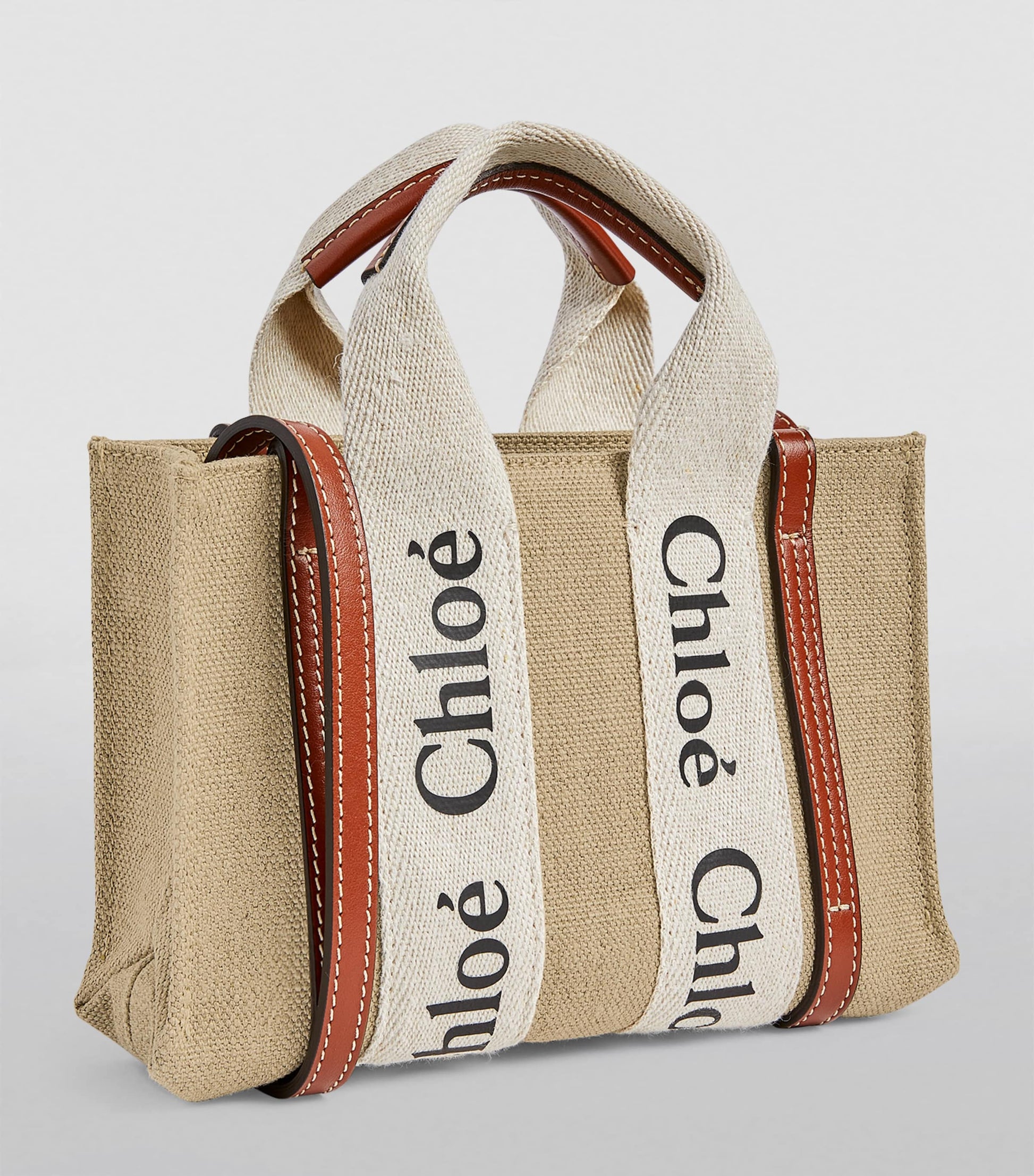 Chloé Brown Mini Woody Tote Bag